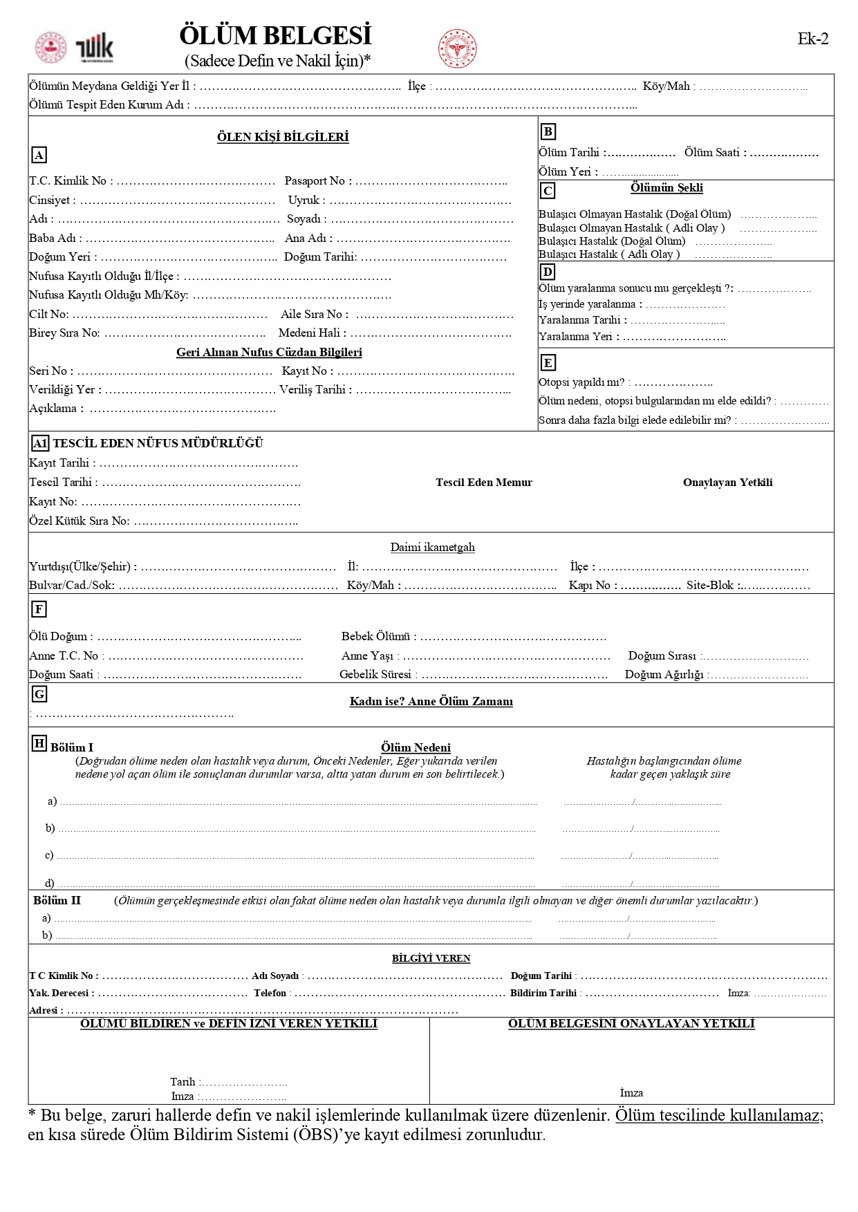 Ölüm Belgesi